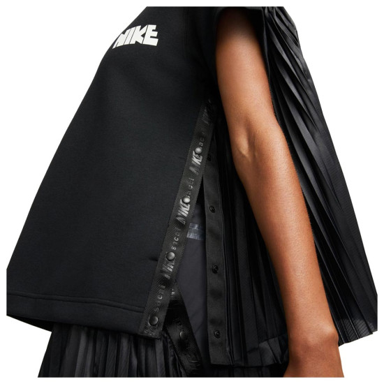 Nike Γυναικεία κοντομάνικη μπλούζα x sacai SS Fleece Top